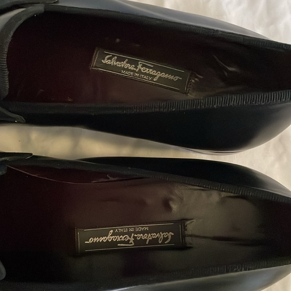 Men’s Ferragamo Black Calf Skin formal dress loafers, Sz 11 EE - Picture 8 of 10